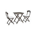 **Compacte Kunststof Buitentafel met Stoelen**
