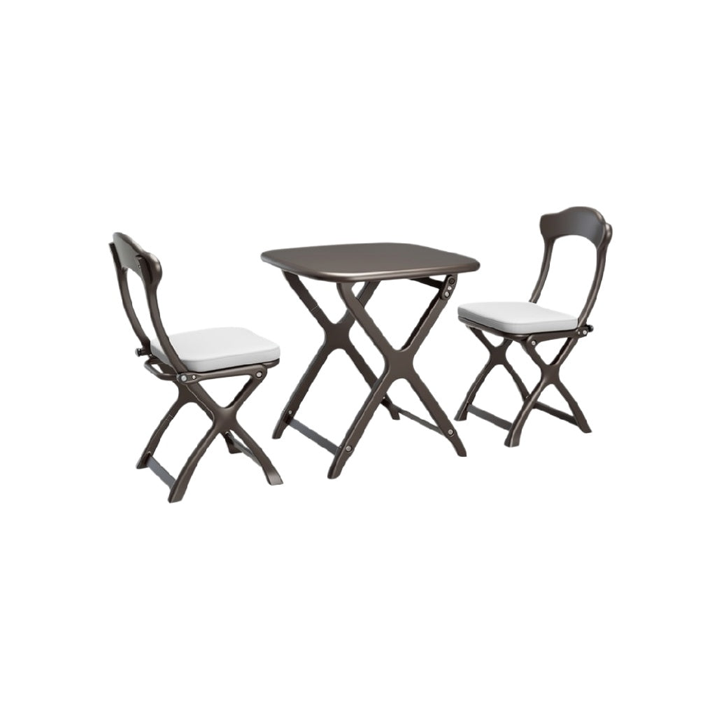 **Compacte Kunststof Buitentafel met Stoelen**