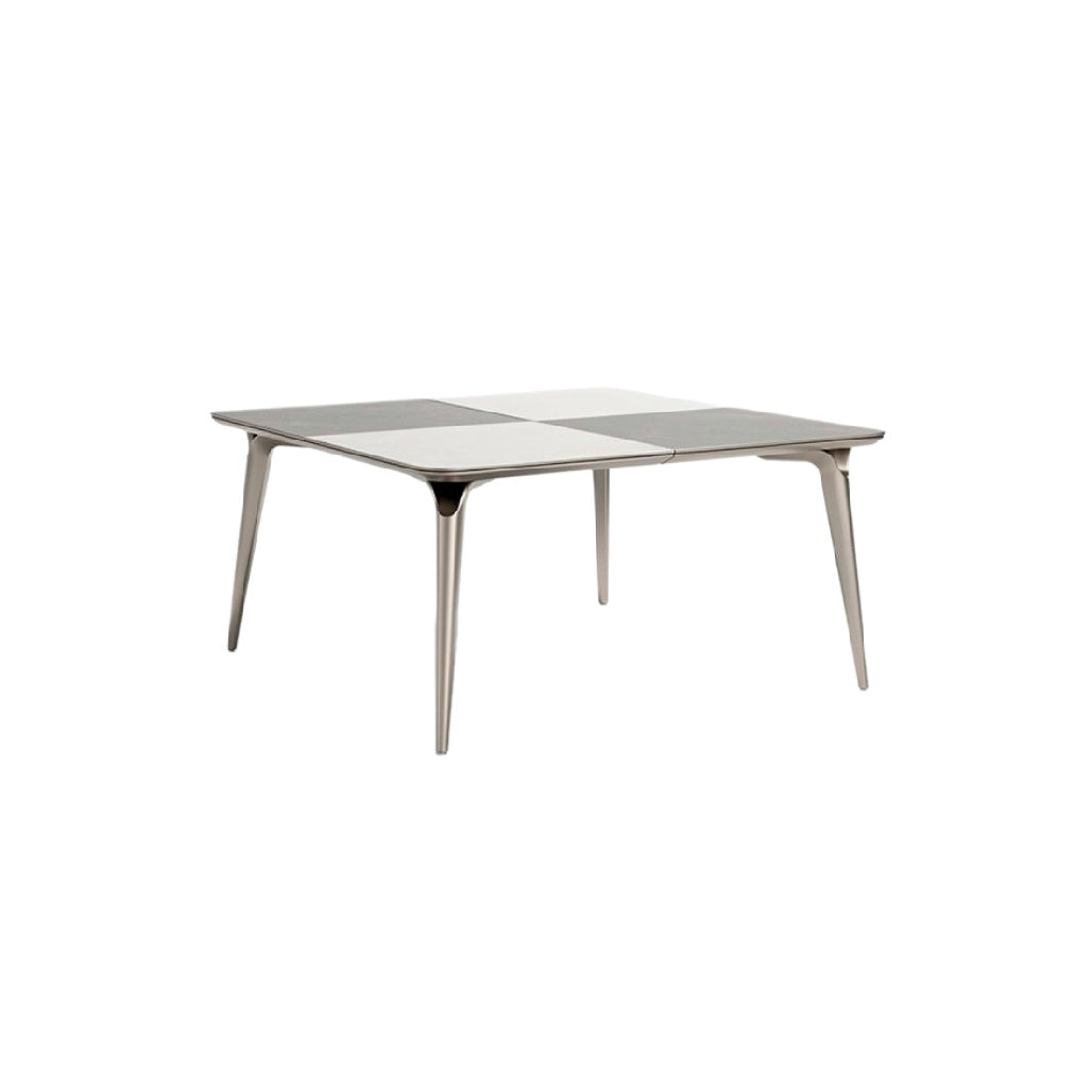 现代 design eettafel met strakke lijnen en een minimalistische uitstraling